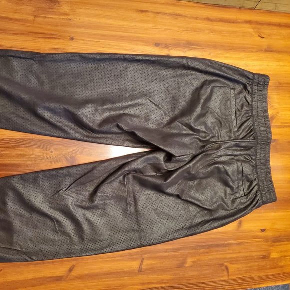 Club Monaco Brown Leather Pants - Size 4 - Picture 2 of 3